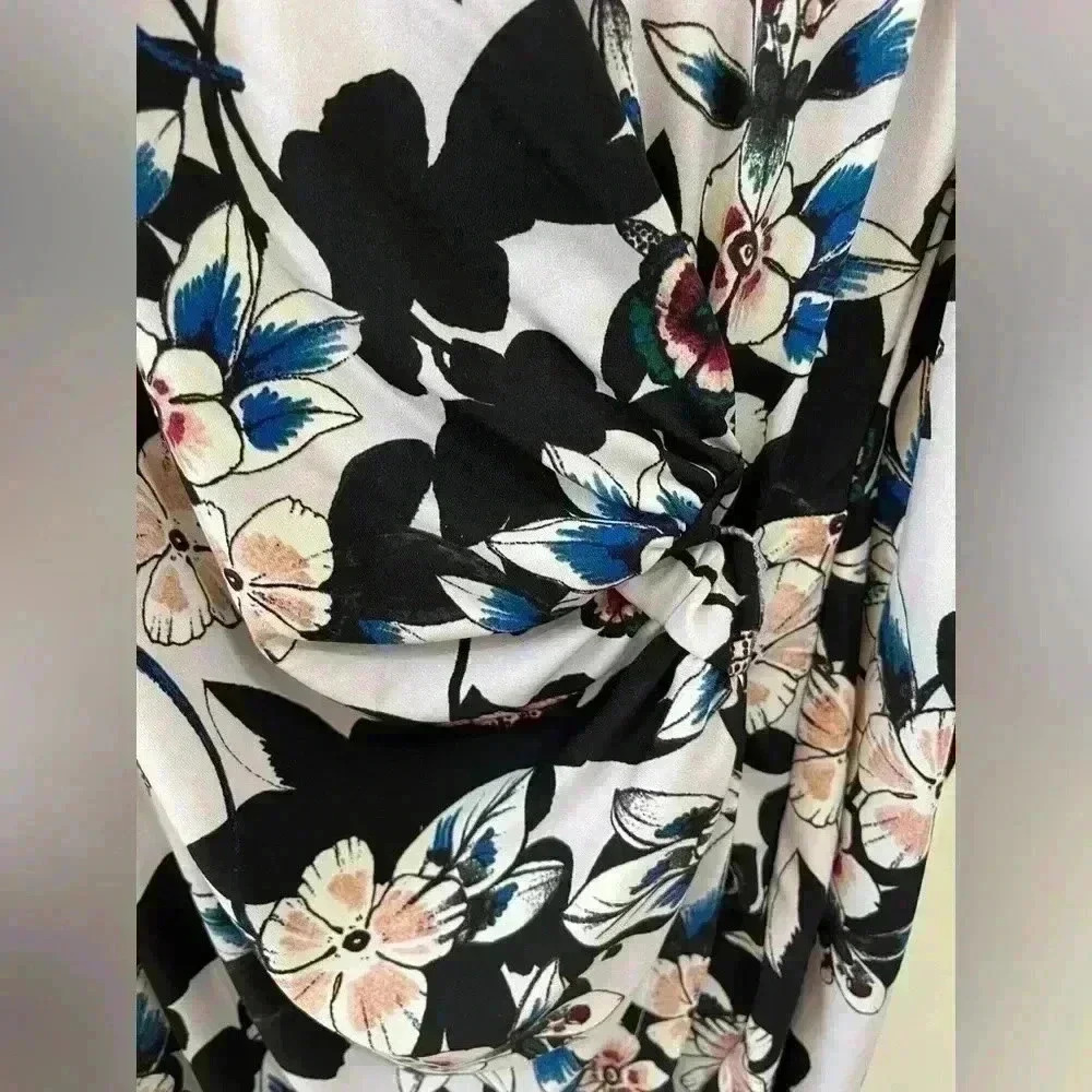 GUESS off the shoulder floral dress NWT brand new - Picture 3 of 8